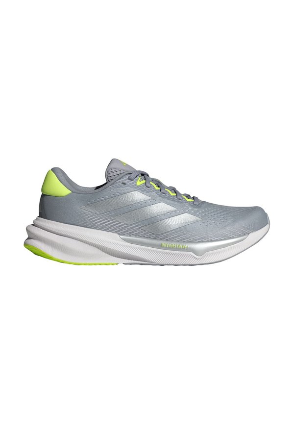 SUPERNOVA STRIDE - Road running shoes - halo silver silver metallic lucid lemon