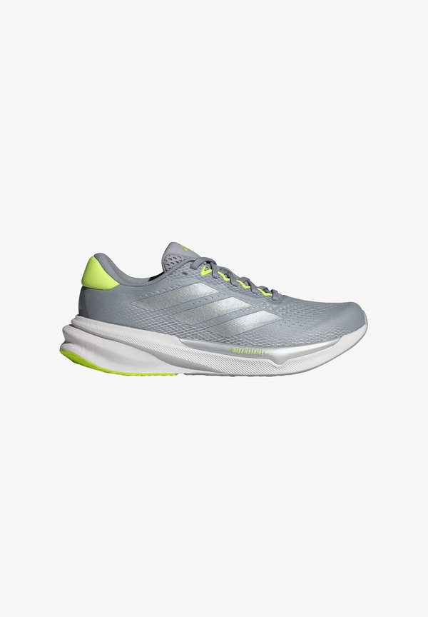 SUPERNOVA STRIDE - Road running shoes - halo silver silver metallic lucid lemon