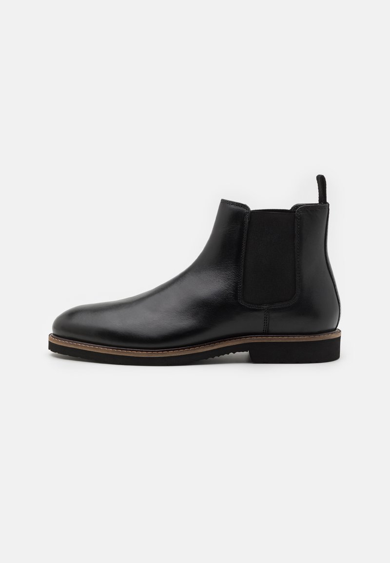 Pier One - LEATHER - Stiefelette - black, Vergrößern