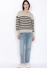 Schott CREWNECK SAILOR  - Strickpullover - naturel marine