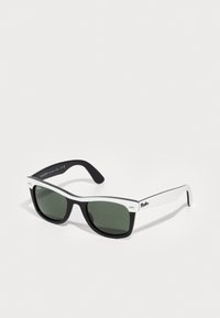 WAYFARER UNISEX - Saulesbrilles - white/black/green