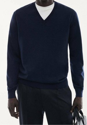 Mango Strickpullover - royal blue
