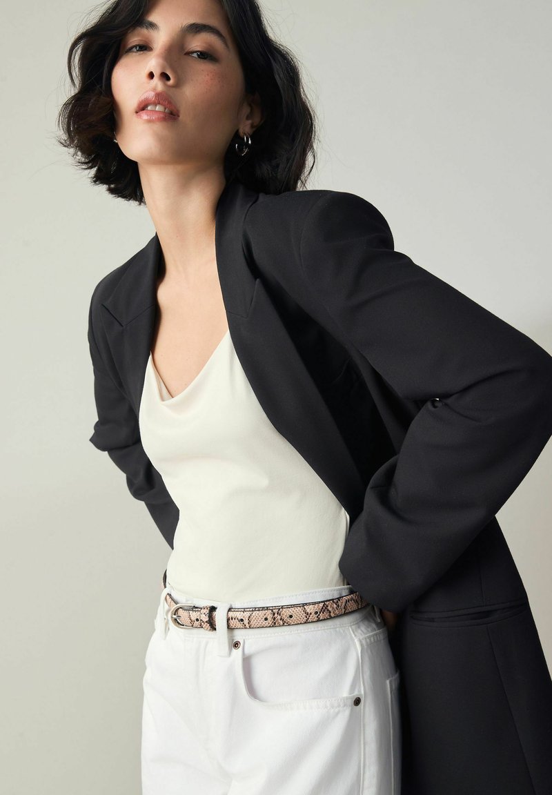 Next SKINNY Gürtel pink snake print/pink Zalando