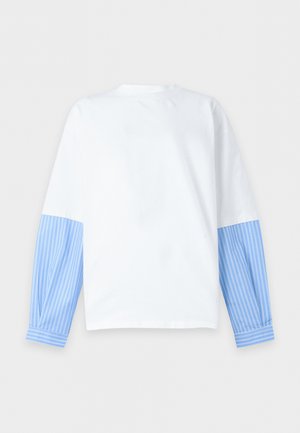Noisy May, NMFREJA BELLE MIX SHIRT - Μπλούζα με μακριά μανίκια - bright white