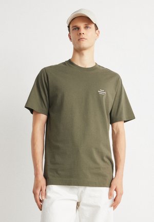 Mads Nørgaard FRODE LOGO TEE - T-shirt basique - olive night