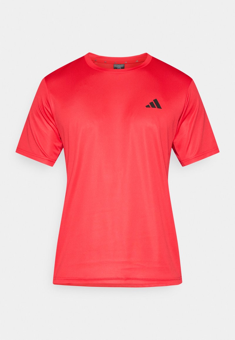 Pureoxruby adidas Performance WORKOUT ESSENTIALS BASE 3 STRIPES - T-shirt de sport ...