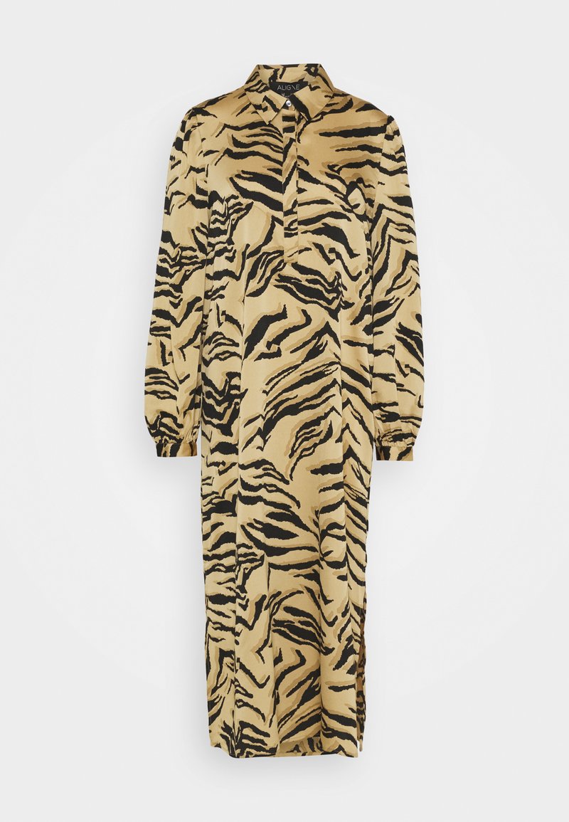 ALIGNE Blousejurk camel ALIGNE Blousejurk camel