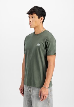 SMALL LOGO - T-shirts - dark olive