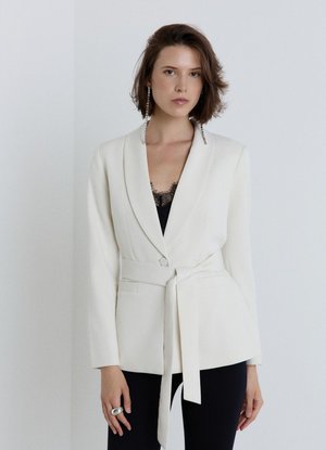 Calliope, GIACCA TINTA UNITA - Blazer - gesso