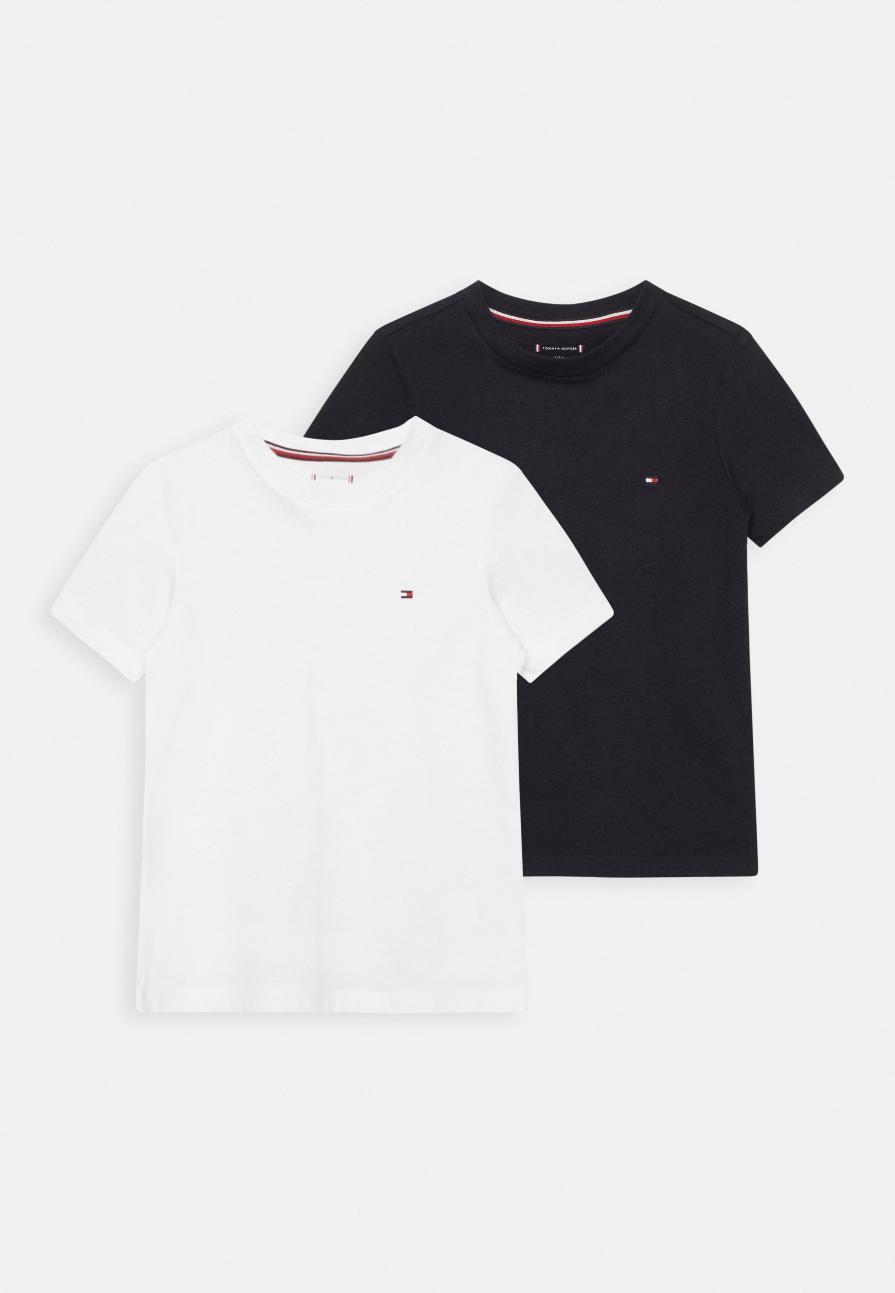 Tommy Hilfiger TEE 2 PACK - T-shirts - blue/mørkeblå -