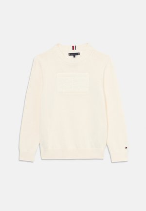 SCRIPT FLAG TONAL SWEATER - Trui - ivory petal