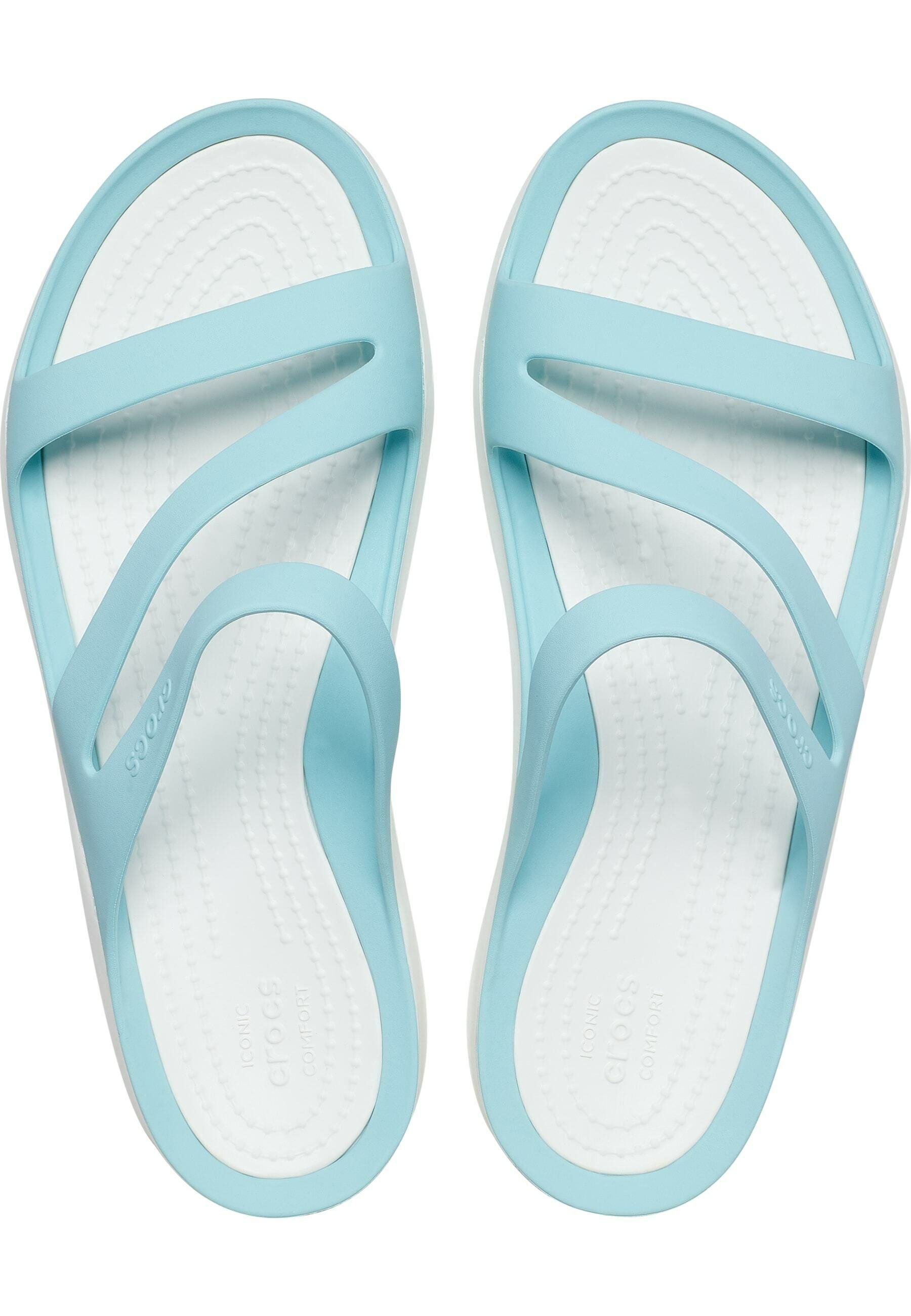Crocs Chanclas de baño - pure water white/multicolor - Zalando.es