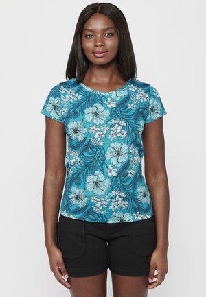 Print T-shirt - aquamarine