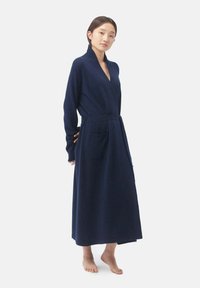 GOBI Cashmere Dressing gown mottled dark blue Zalando