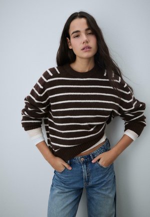 BASIC SOFT SWEATER  - Pullover - dark brown