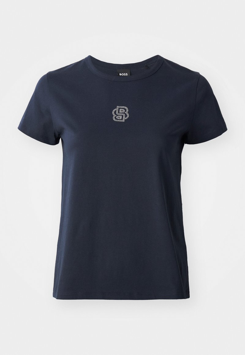 Boss T-shirt print donkerblauw Boss T-shirt print donkerblauw