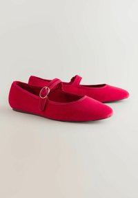 REGULAR FIT - FOREVER COMFORT ROUND TOE BUCKLE DETAIL MARY JANE - Ballerinaskor med remmar - red