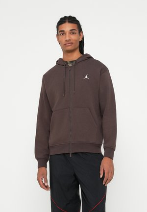 Sweater met rits - baroque brown/sail