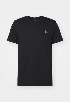 PS Paul Smith V NECK ZEBRA - Basic T-shirt - black