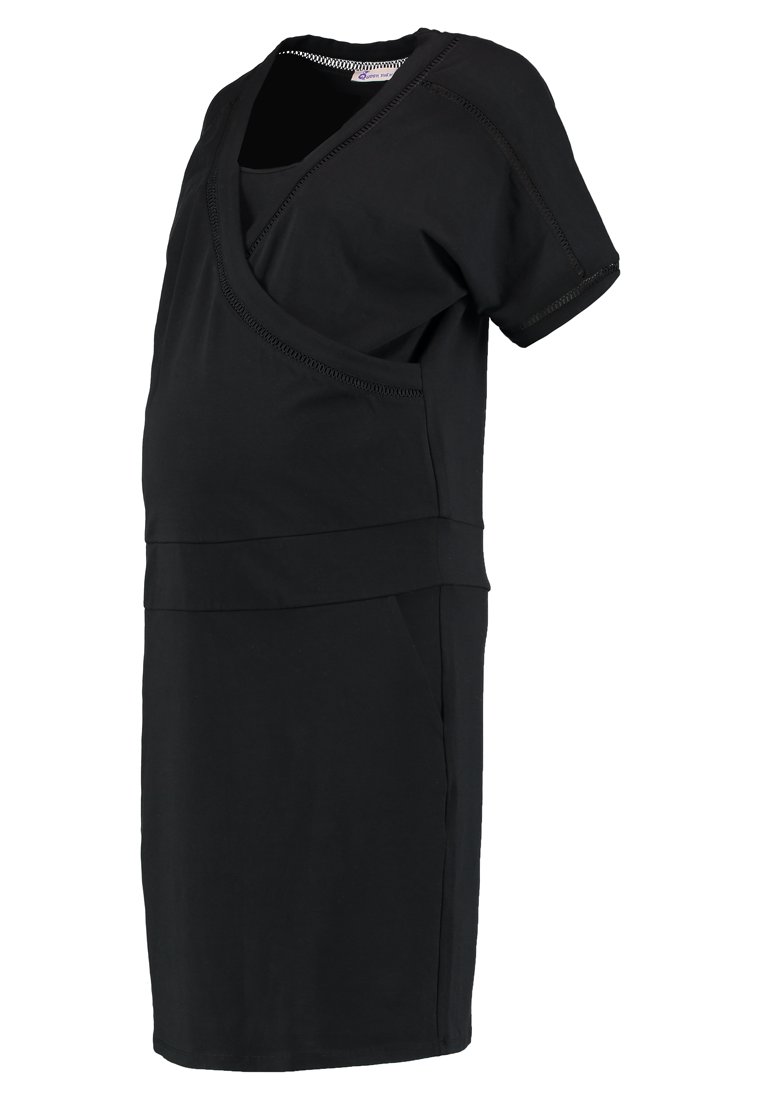 Queen Mum Jerseyjurk zwart