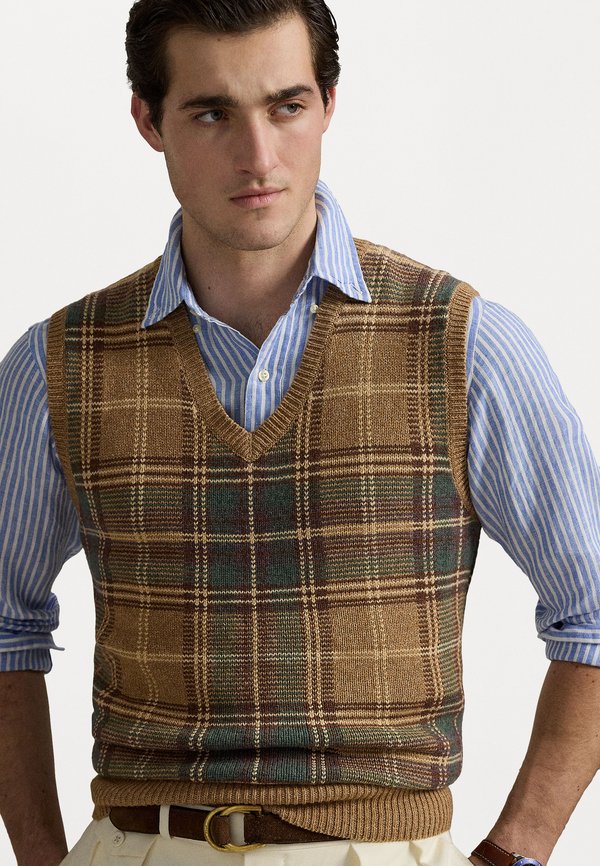 SLEEVELESS - Jumper - tan combo3