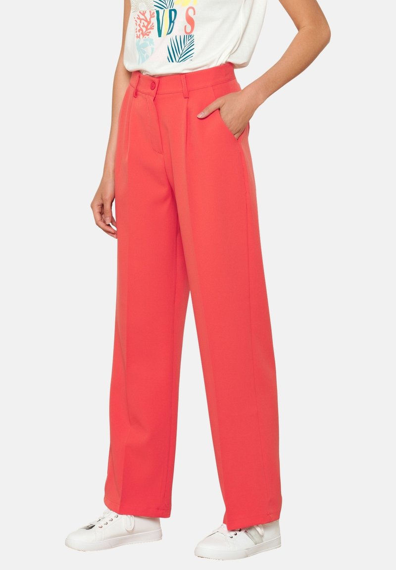 LolaLiza STRAIGHT - Trousers - coral pink