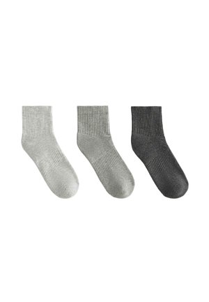 3 PAIRS OF QUARTER - Sportzoknik - light grey