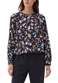 s.Oliver IN ABSTRAKTEM MUSTER - Blouse - navy