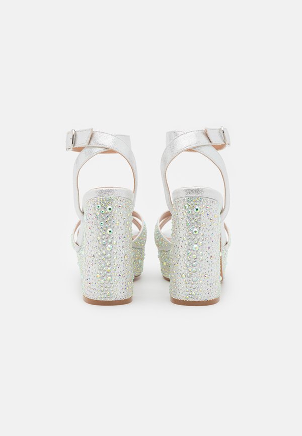 High heeled sandals - silver3