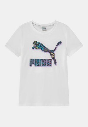 CLASSICS LOGO UNISEX - T-shirt print - puma white
