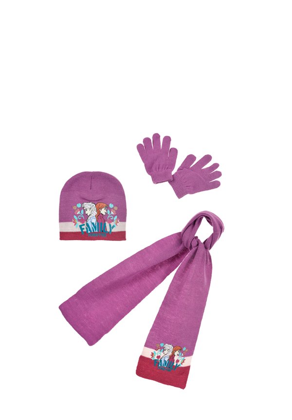 3 SET - Schal - lila
