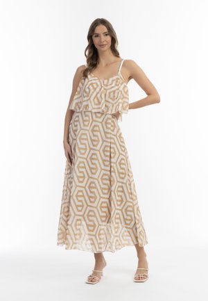 Maxi dress - beige weiss