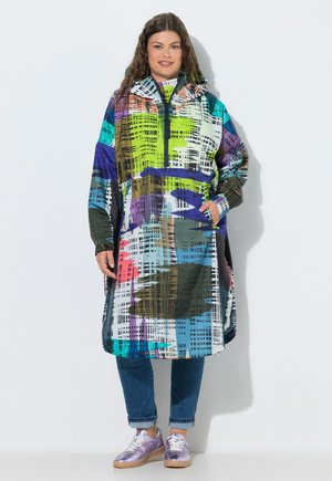 LAURASØN, FUNKTIONS-REGENCAPE, PRINT, KAPUZE UNISEX - Impermeabile - sage
