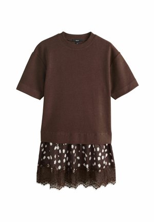 Next, Vestido de punto - chocolate brown