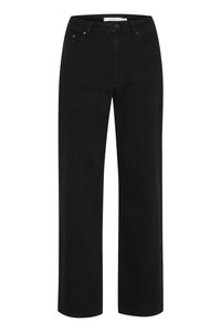 ZOLINA WIDE - Wide leg - washed dark black