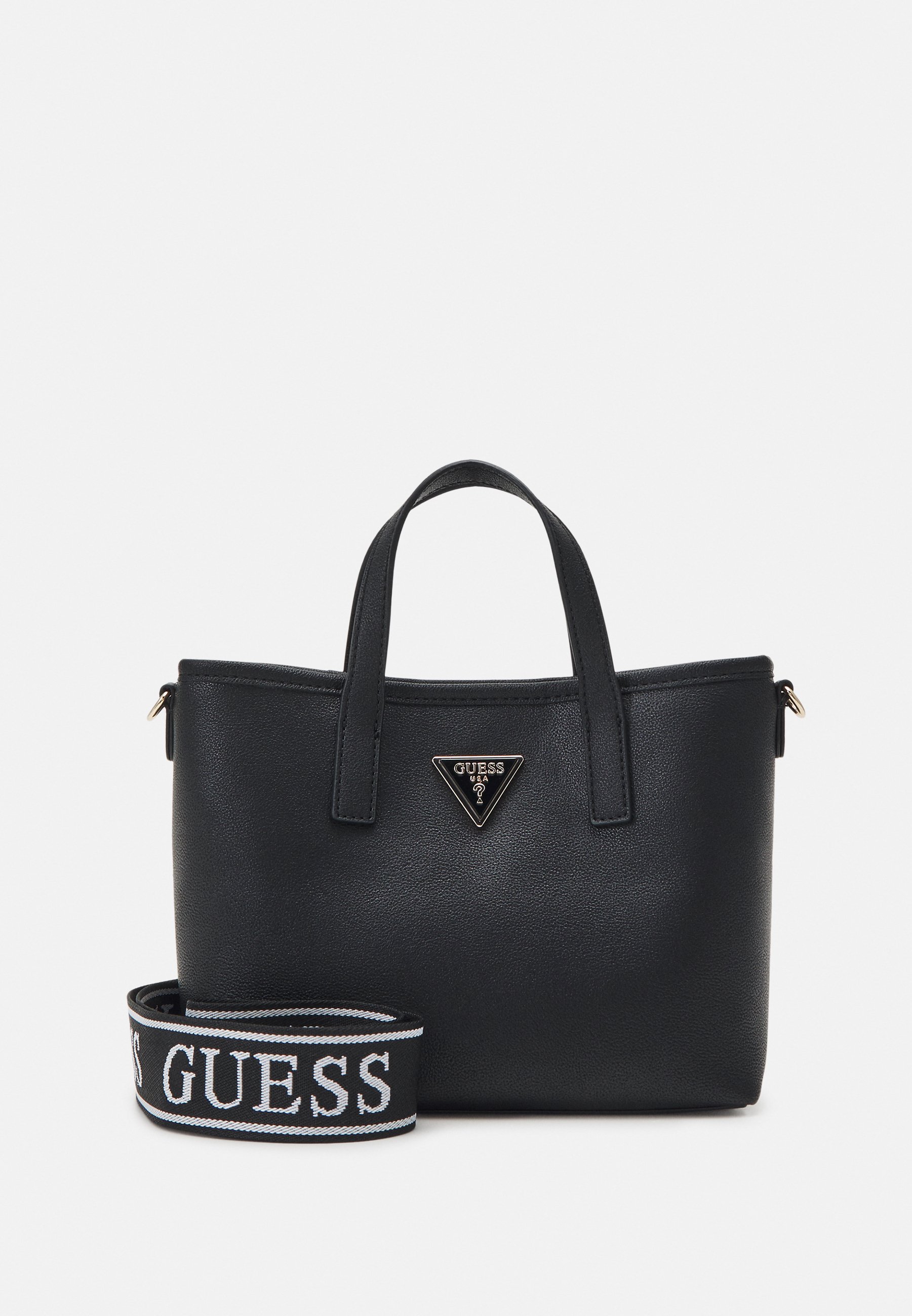 Sac à Main GUESS Follie Small Tote Bag - Noir Avec Logo, Matières Polyuréthane, Neuf Avec étiquettes