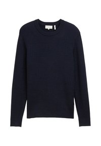 COMFORT MIT STRUKTUR - Vesta - knitted navy melange