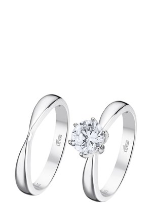 ZIRKONIASTEIN SET - Ring - silver-coloured