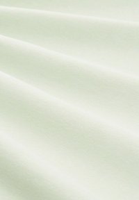 Jasnozielony materiał o gładkiej strukturze i subtelnej połysku, prezentujący miękkie, opadające fałdy oraz bez widocznych wzorów czy ozdób.