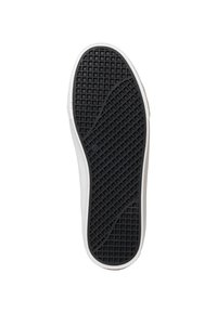 Talpă de pantof din cauciuc negru cu un model texturat, în formă de grilaj. Marginile sunt albe, oferind un contrast față de zona întunecată a tălpii. Mărimea 42 este marcată pe fund.