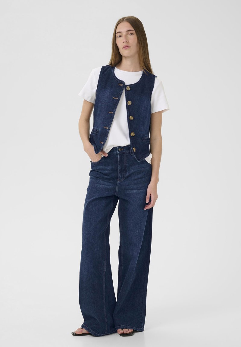 InWear Weste dark wash denim/dunkelblau