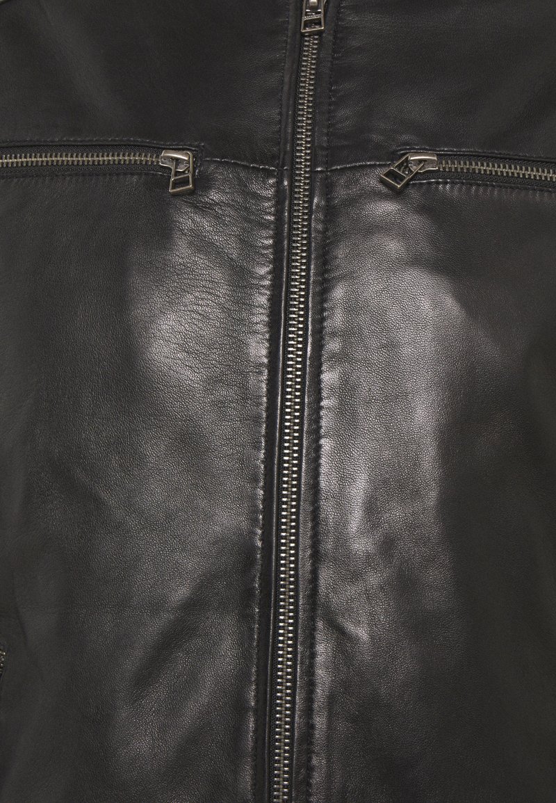 Herren Leichte Jacken | Goosecraft BIKER Lederjacke black/schwarz - GV39136 Herren Leichte Jacken | Goosecraft BIKER Lederjacke black/schwarz - GV39136