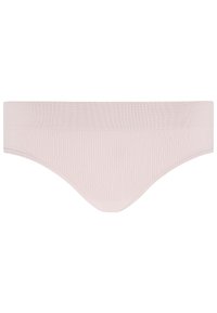 Ljust rosa sömlösa bikiniunderkläder med ribbad textur och en bred, mjuk midja. Designad för komfort och en smidig passform.