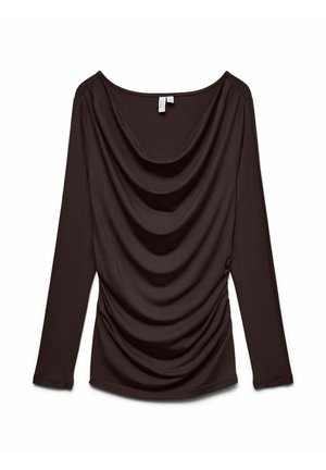 Vero Moda, TOP VMLIBRA TOP - T-shirt à manches longues - chocolate torte