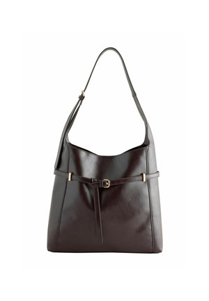 Next, BELTED SLOUCHY SHOULDER BAG - Tote bag - berry red