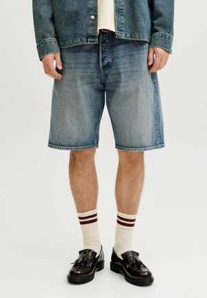 Jack & Jones BAGGY FIT - Jeans Shorts - blue denim
