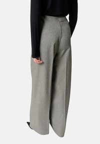 Soaked in Luxury SLLILU WIDE LONG - Housut - grey melange suiting