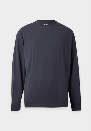BOSS, TEE COLLAR LONG - Longsleeve - dark blue