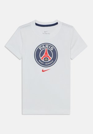 PARIS GERMAIN CREST TEE UNISEX - Športové tričko - white