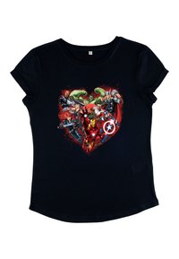 Henry Tiger AVENGERS CLASSIC AVENGER HEART - Camiseta estampada - navy blue